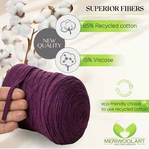 Violet Cotton Ribbon 10mm 150m