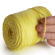 Load image into Gallery viewer, Yellow Macramé Cotton 2mm 250m
