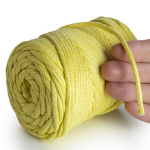 Load image into Gallery viewer, Yellow Macramé Cord 4mm 85m
