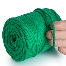 Load image into Gallery viewer, Green Macramé Cord 4mm 85m
