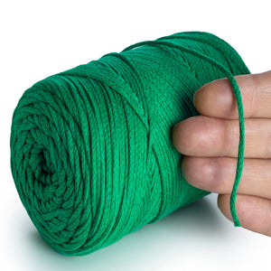 Green Macramé Cotton 2mm 250m