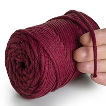 Load image into Gallery viewer, Burgundy Macramé Cord 4mm 85m
