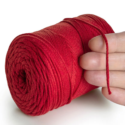 Coton Macramé Rouge 2mm 250m 