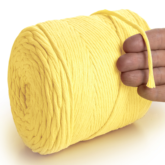 Yellow Single Twisted Macramé 4mm 225m